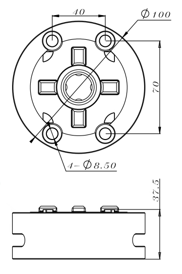 Especificación de mandril manual D100 3M