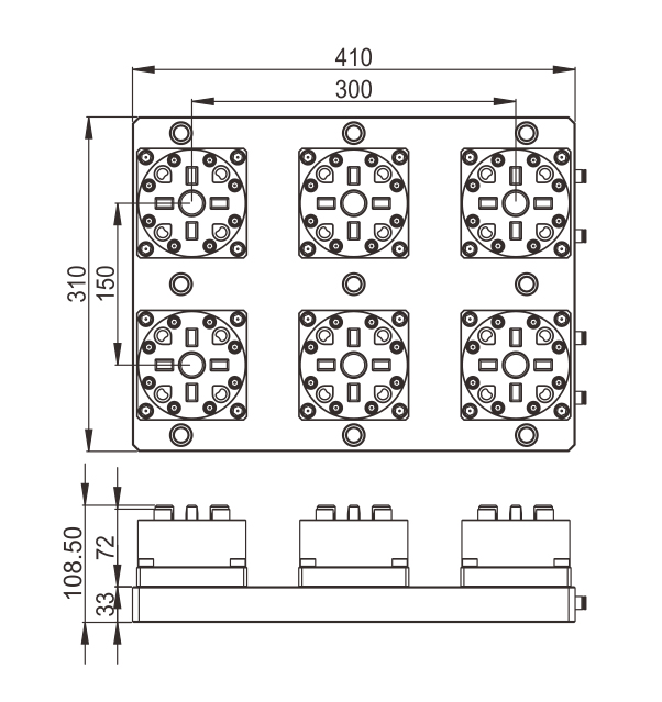 3R-600.EX8 Chuck neumático-Especificación