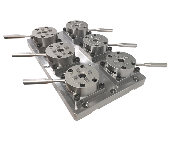 Mandril manual 6 en 1 D100 3M con base CNC