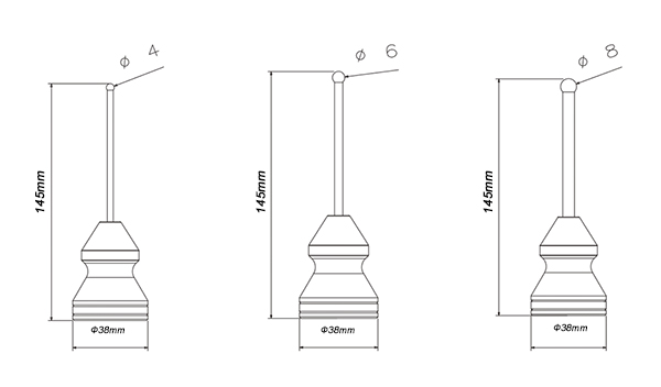 Especificación de sonda de bola-600