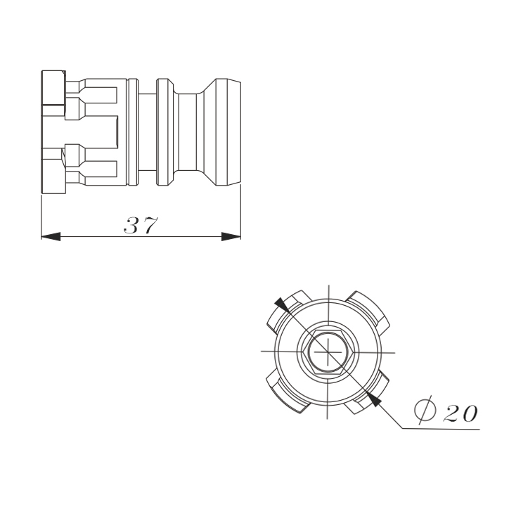 PO-3M0003-3M Espiga manual (corta) - Especificación