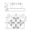 Portabrocas ITS 100 P con placa base CNC ER-037970 ER-043123