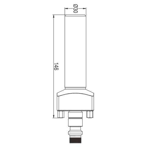 Comprobación de la especificación del pin φ30