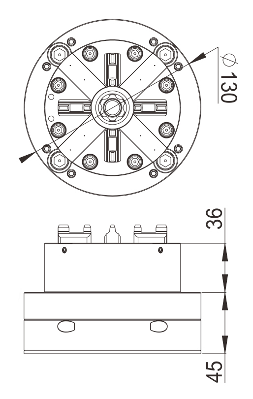 PO-G0002-D100 Especificación de mandril neumático EDM