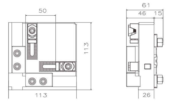 Accesorio para especificaciones de componentes pequeños de 20x50 mm