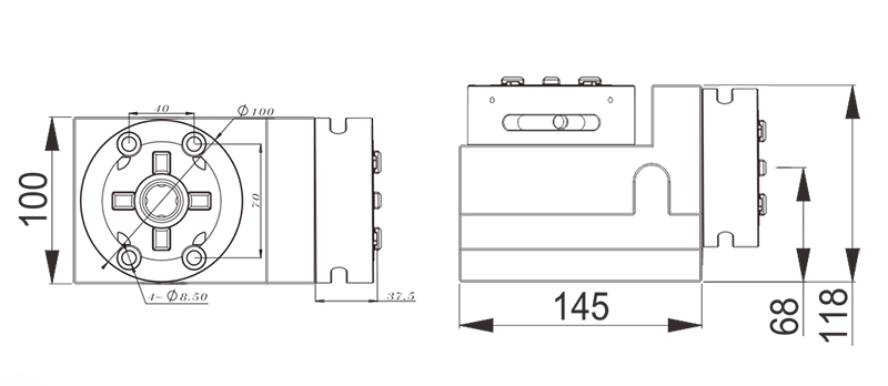 Mandril manual horizontal y vertical MarcoStd-Specification-800