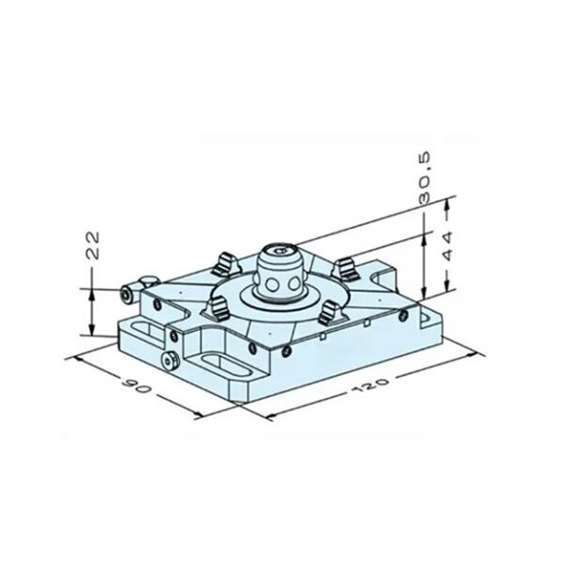 Mandril Plano Wedm Neumático ER-035714