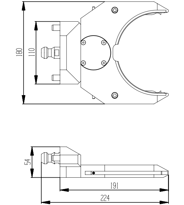 Pinza para ITS 148 Palet-Especificación