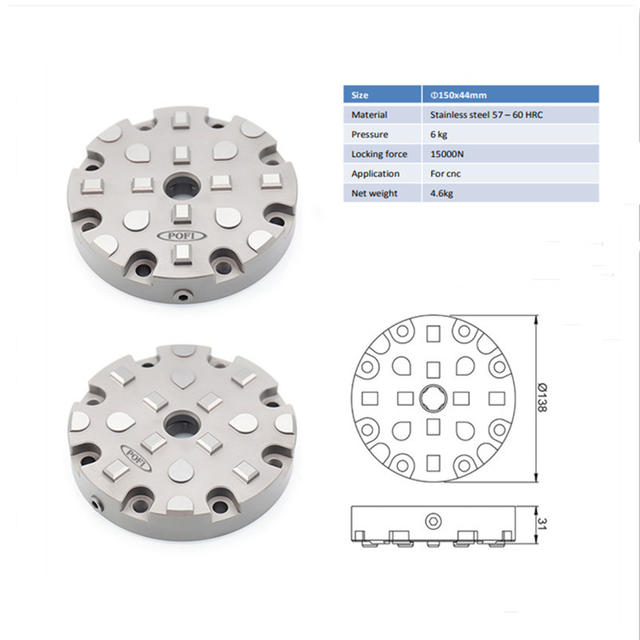 3R-680.24-S-Mandril manual de perfil bajo