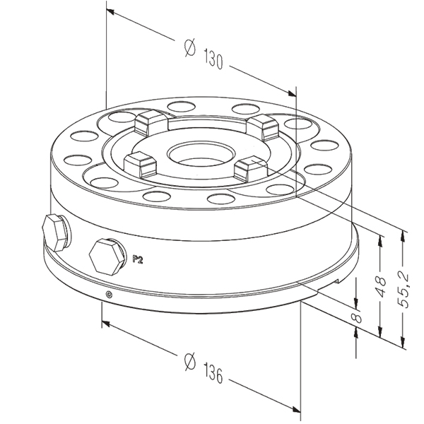 ER-033502-MTS Mandril SP-Spec-600