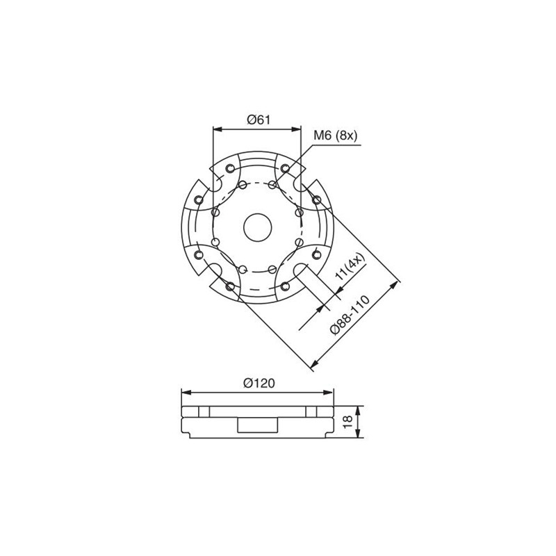 Placa adaptadora pofi 3 3R-A11489