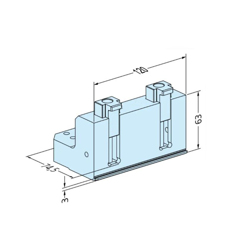 POFI ER025896Juego de paletas de tornillo de banco de 100 mm