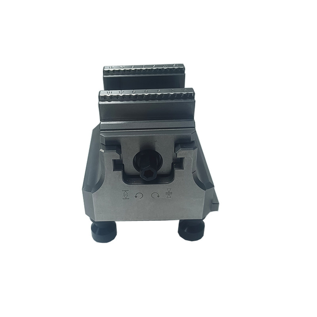 Autodenefiling Vise integrado con los pernos de sujeción para el sistema de sujeción de puntos cero