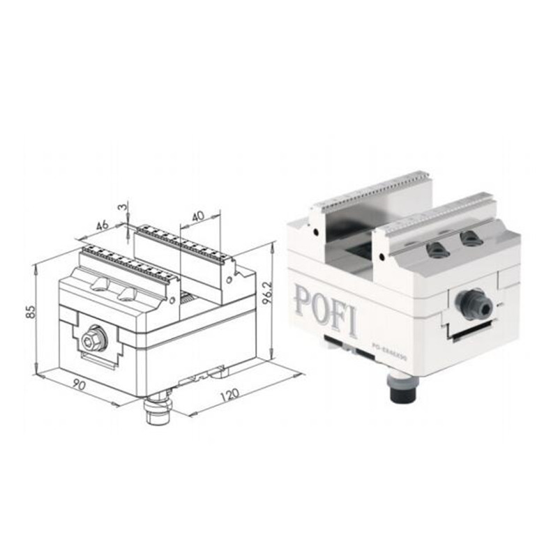 Tornillo de banco autocentrante PO-ER46X903