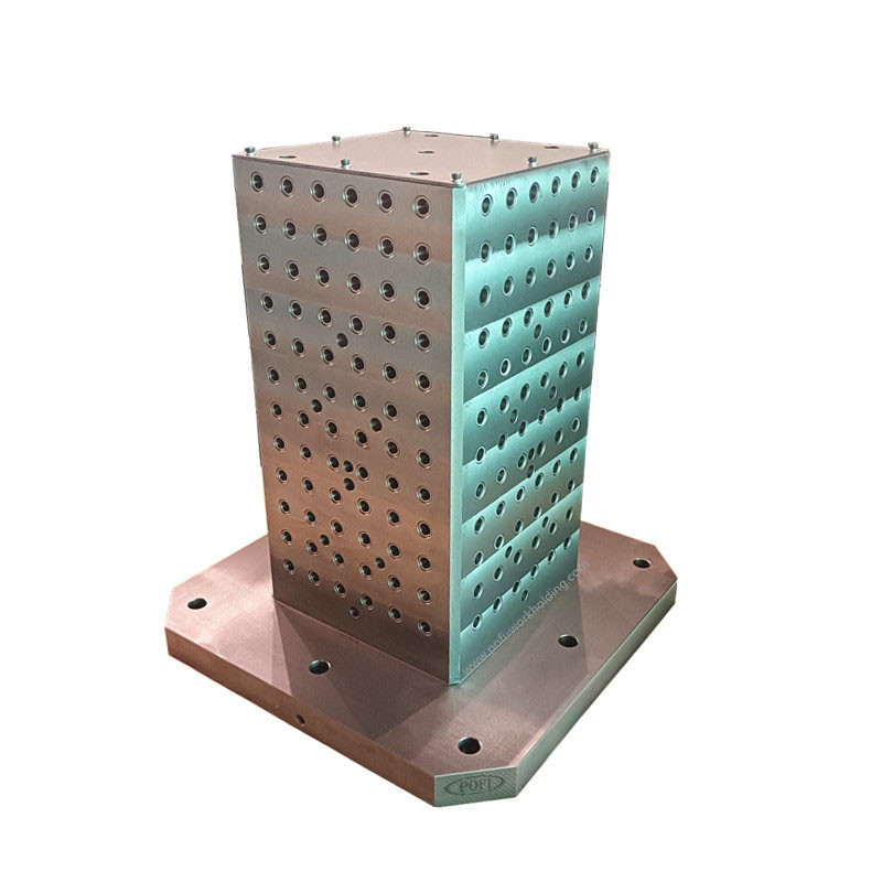 Bloque base de herramientas cuadradas de Pofi con lápida CNC de cuadrícula