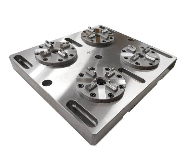 Mandril neumático optimizado 4 en 1 con placa base CNC ER-035519 