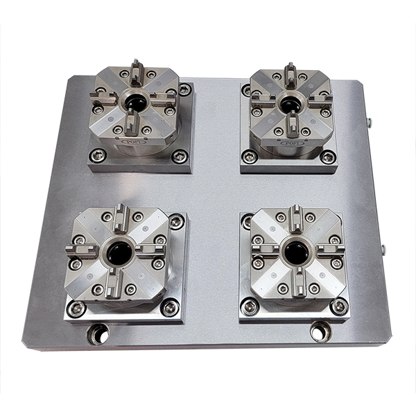 Portabrocas de acción rápida de 4 pliegues automático con placa base 330x290 ER-012299