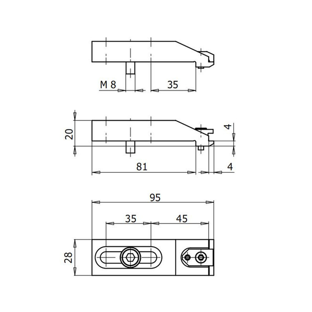 Soporte de sujeción para electroerosión por hilo POFI ICS Zeroline Clamp 90, C 552 630