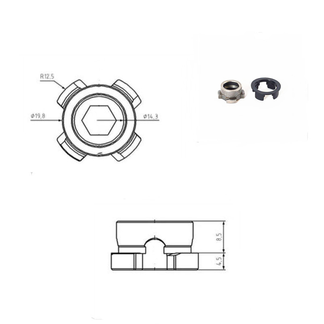 POFI Ø20x13 Mm Barra de tiro WEDM resistente a la oxidación 3R-605.10E