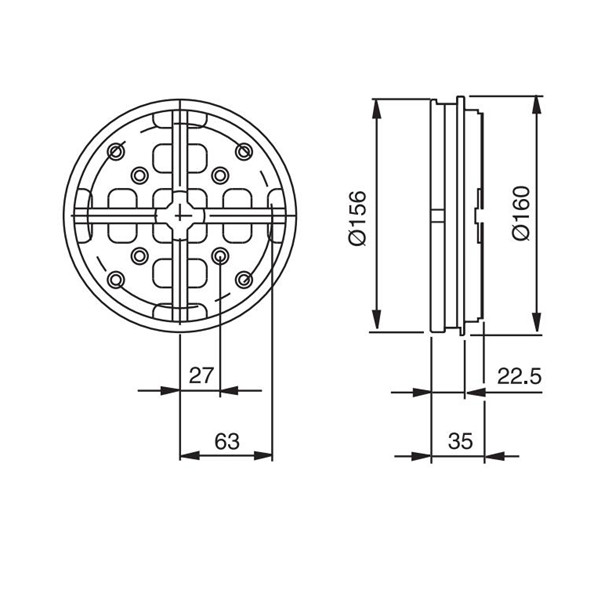 Palet Ø156 mm
