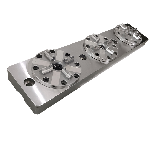 PO-Y0005-3 en 1 Mandril neumático optimizado con CNC Base-2-600