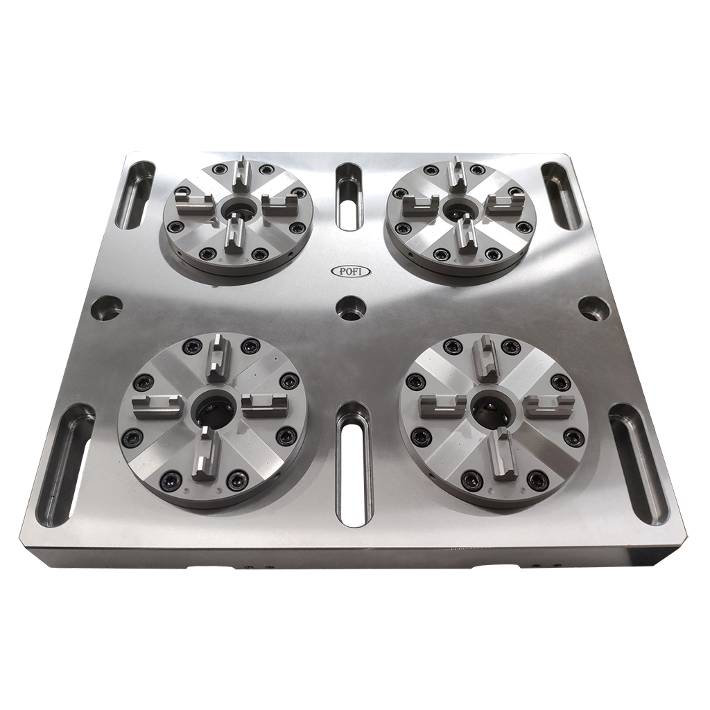 Mandril CNC neumático 4 en 1 D100-1